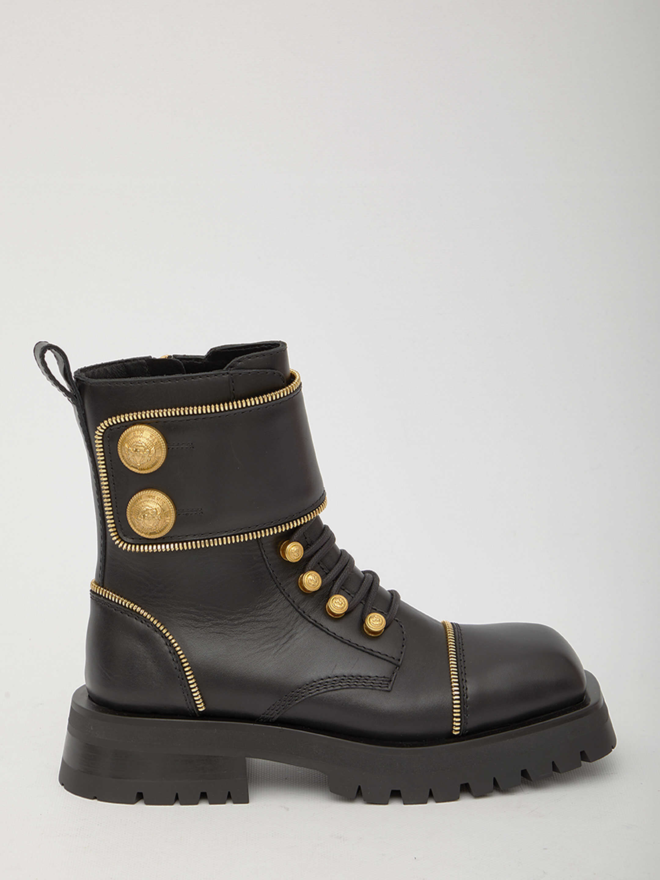 Balmain Ranger Army Boots Black