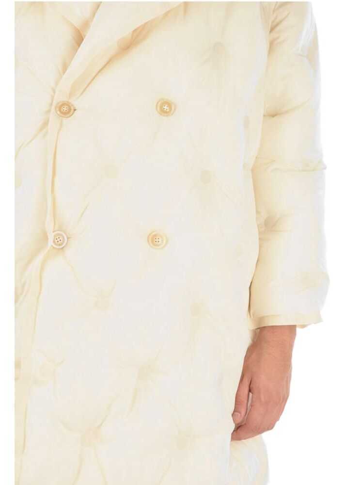 Jachete Maison Margiela Mm10 Double Breasted Maxi Puffer Jacket White Barbati (BM 9305387) 3