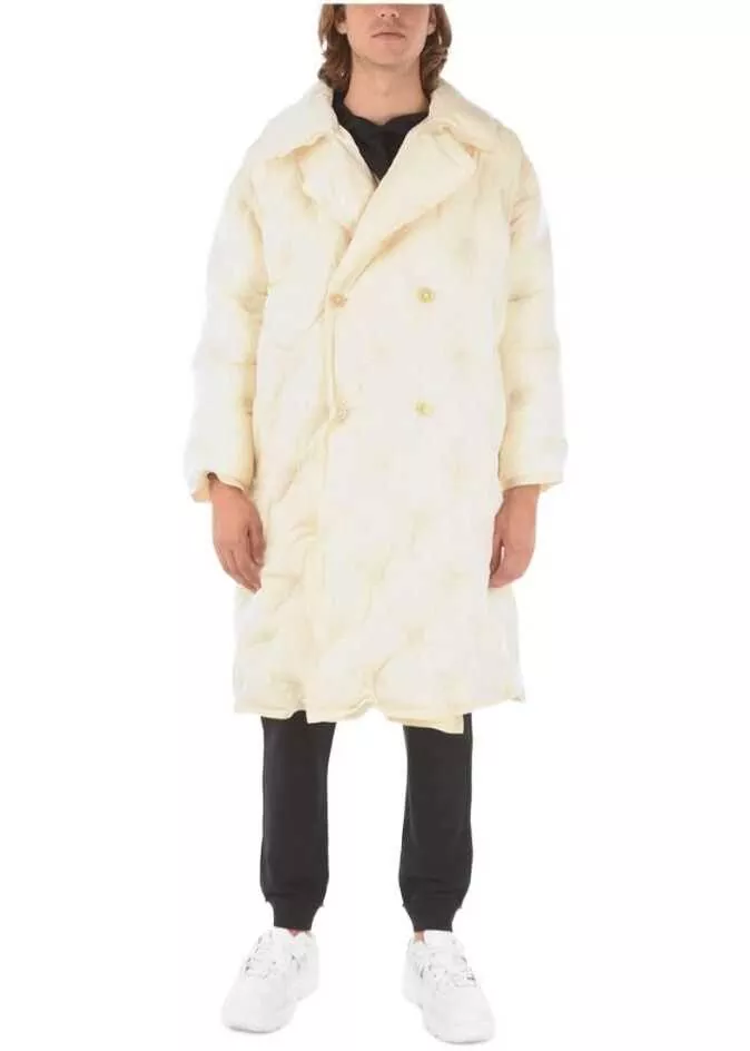 Jachete Maison Margiela Mm10 Double Breasted Maxi Puffer Jacket White Barbati (BM 9305387) 4