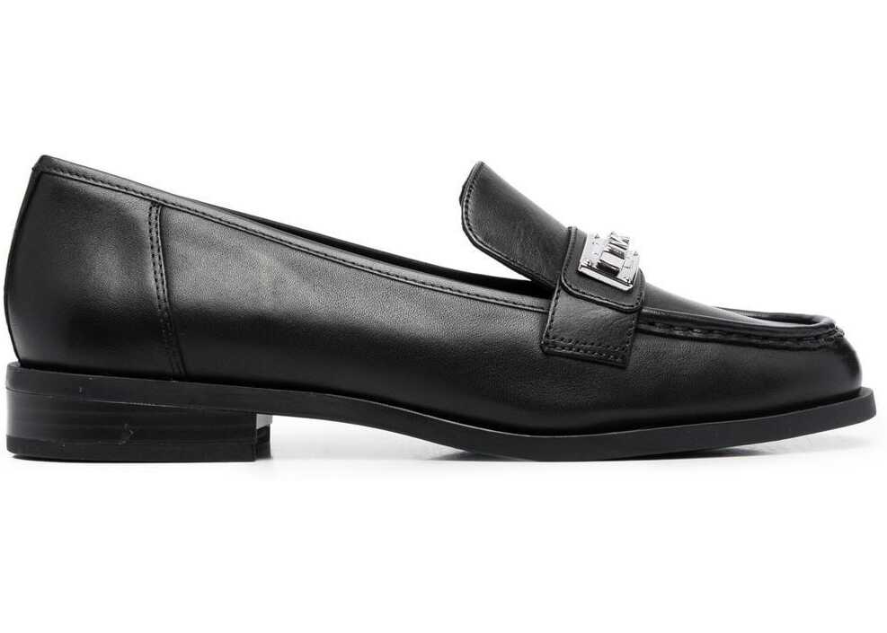 Michael Kors Leather Loafers BLACK