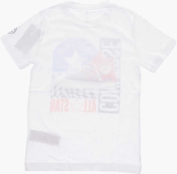 Tricouri Converse All Star Chuck Taylor Printed Crew-Neck T-Shirt White Baieti (BM 9307784) 3