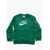 Nike Logo Printed Crew-Neck Sweatshirt Green
