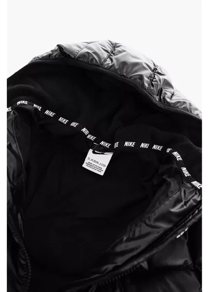 Jachete Nike Hooded 2 Pockets Padded Jacket With Embroidery Logo Black Baieti (BM 9307817) 2
