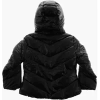 Jachete pentru Baieti - Jachete Nike Hooded 2 Pockets Padded Jacket With Embroidery Logo Black Baieti (BM 9307817) - B-mall.ro