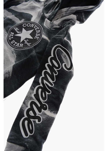 Bluze de trening Converse All Star Chuck Taylor Maxi Printed Front Hoodie Gray Baieti (BM 9308735) 2