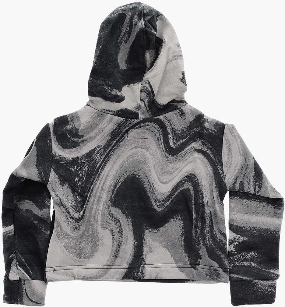 Bluze de trening Converse All Star Chuck Taylor Maxi Printed Front Hoodie Gray Baieti (BM 9308735) 3