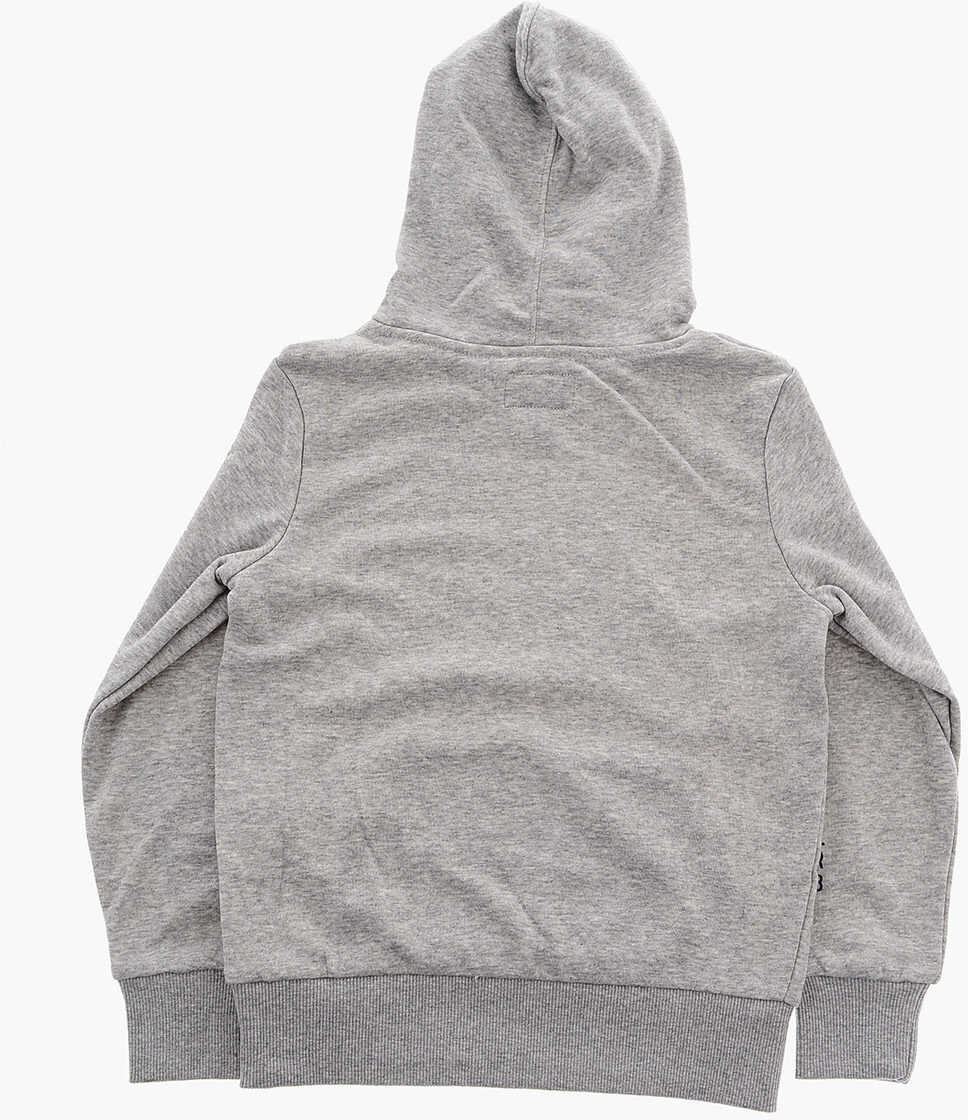 Bluze de trening Converse All Star Chuck Taylor Logo Printed Hoodie Gray Baieti (BM 9308747) 3