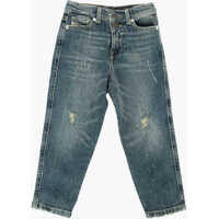 Blugi drepti Stretch Denim Straight Fit Alys-J Jeans Baieti