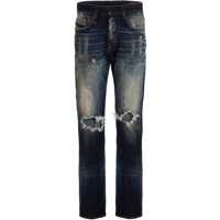Blugi drepti 5 Pocket D-Viker-Selvedge Distressed Denims Barbati