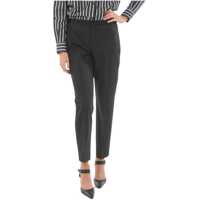 Pantaloni office Side Zip Tuxedo Tube Fit Pants Femei
