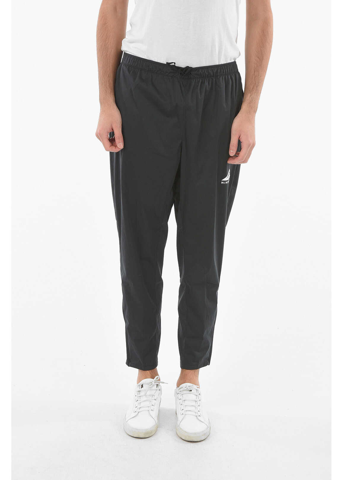 Nike Ankle Zipped Solid Color Joggers Black