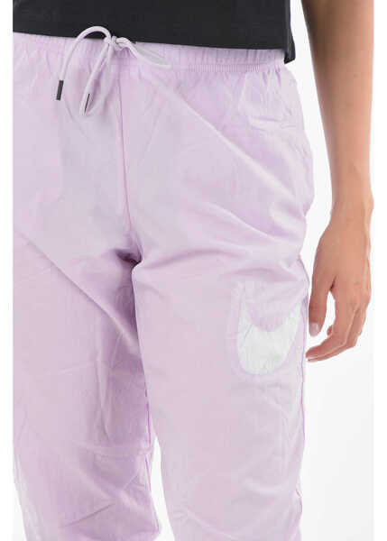 Pantaloni de trening Nike Solid Color Nylon Loose Fit Joggers Violet Femei (BM 9320405) 3