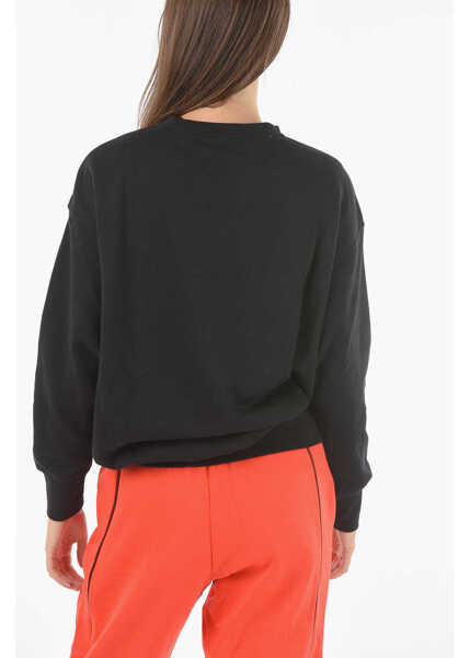 Bluze de trening Nike Air Contrasting Embroidered Crewneck Sweatshirt Black Femei (BM 9321083) 2