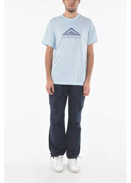 Tricouri Nike Printed Front Crew-Neck T-Shirt Light Blue Barbati (BM 9321125) 4