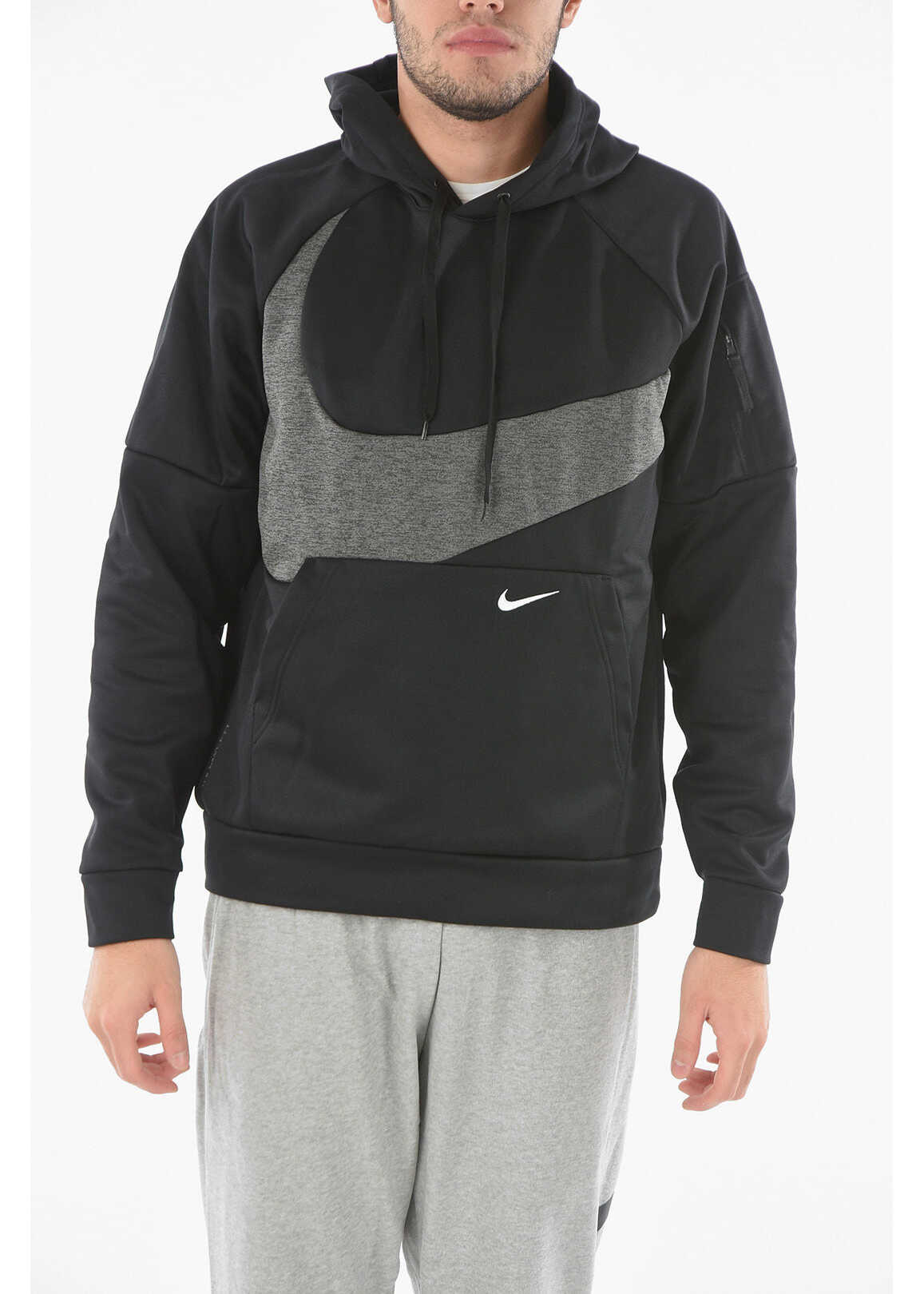 Nike Maxi Patch Pocket Front Therma-Fit Active Hoodie Black