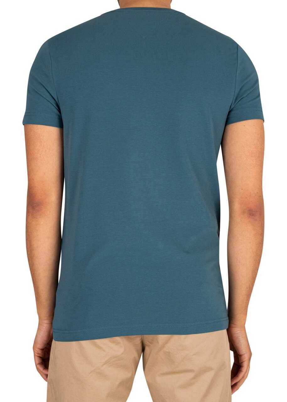 Tricouri Tommy Hilfiger EXTRA SLIM FIT T-SHIRT Blue Barbati (BM 9321731) 3