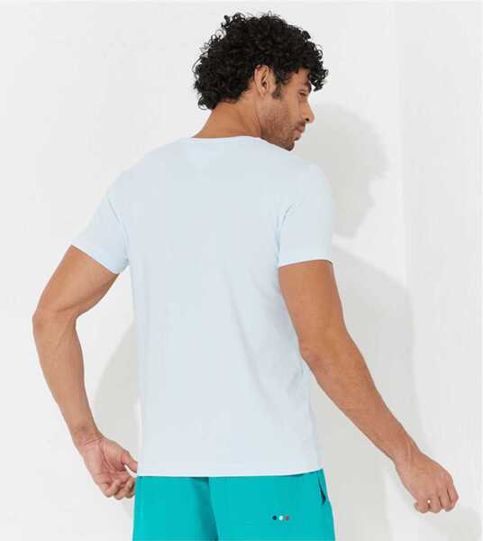 Tricouri Tommy Hilfiger EXTRA SLIM FIT T-SHIRT Blue Barbati (BM 9321734) 3