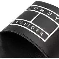 Papuci pentru Barbati - Papuci Tommy Hilfiger STRIPS HILFIGER POOL SLIDE Black Barbati (BM 9321866) - B-mall.ro