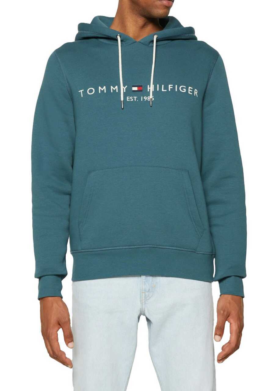 Hanorace Tommy Hilfiger FLEX FLEECE LOGO HOODY Blue Barbati (BM 9321881) 3
