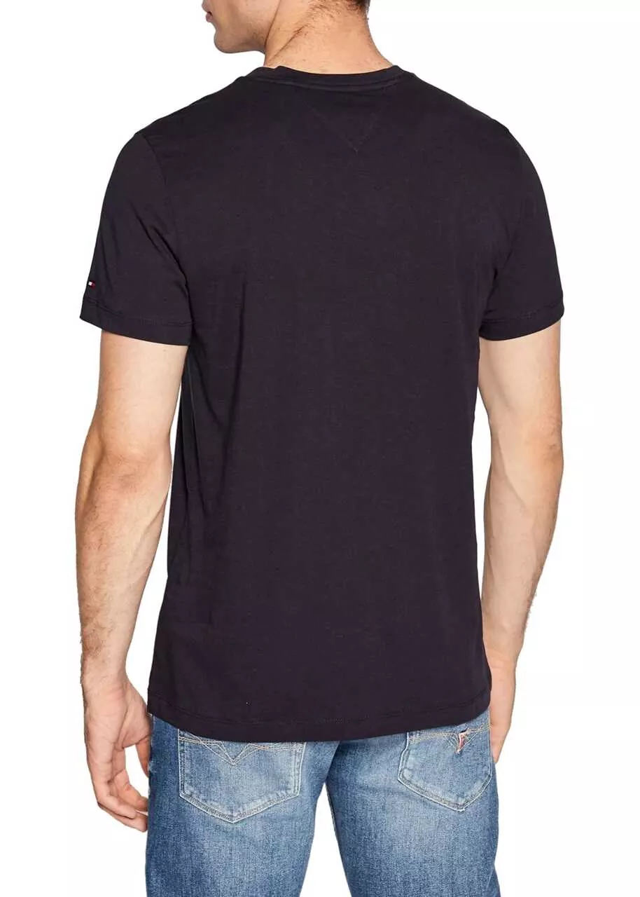 Tricouri Tommy Hilfiger CHEST CORP STRIPE GRAPHIC TEE Navy Barbati (BM 9321968) 3