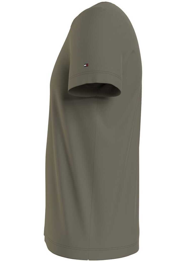 Tricouri Tommy Hilfiger ORGANIC COTTON LOGO T-SHIRT Green Barbati (BM 9321974) 3