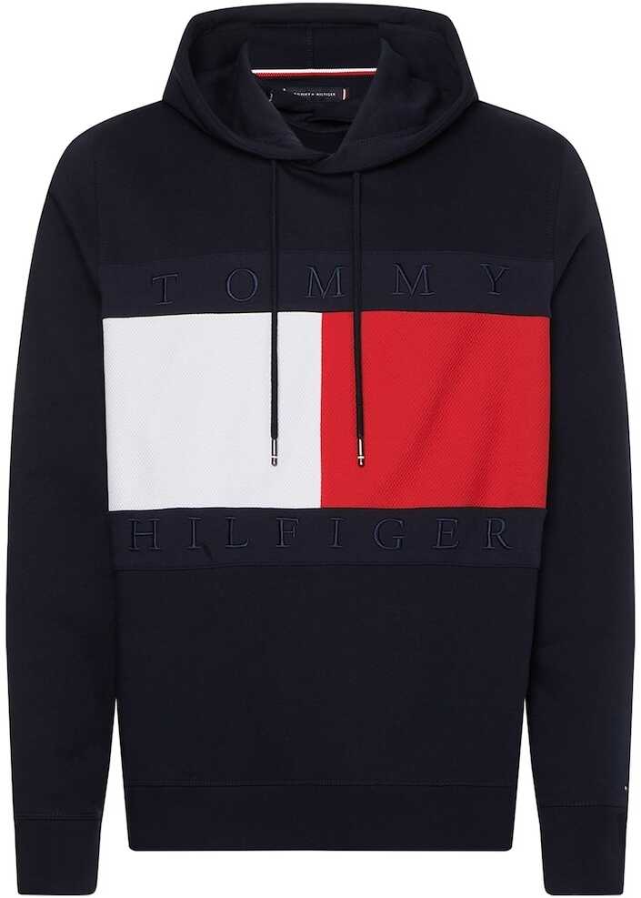 Tommy Hilfiger STRUCTURE FLAG HOODY Navy