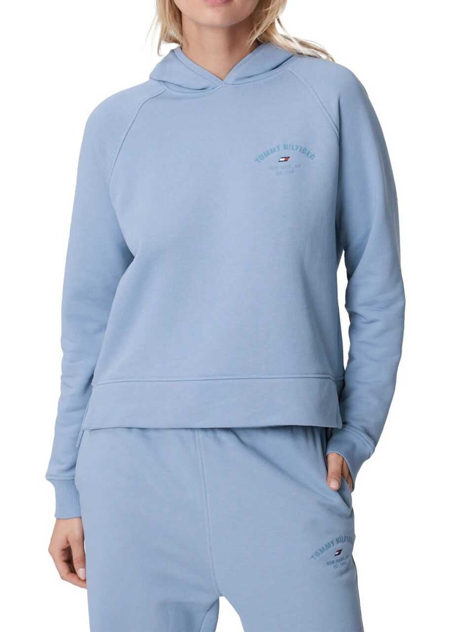 Hanorace Tommy Hilfiger SPORT RIBBED TERRY HOODY Blue Femei (BM 9322001) 2