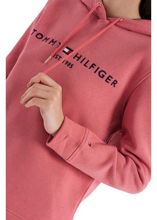 Hanorace Tommy Hilfiger LOGO EMBROIDERY DRAWSTRING HOODY Pink Femei (BM 9322016) 3