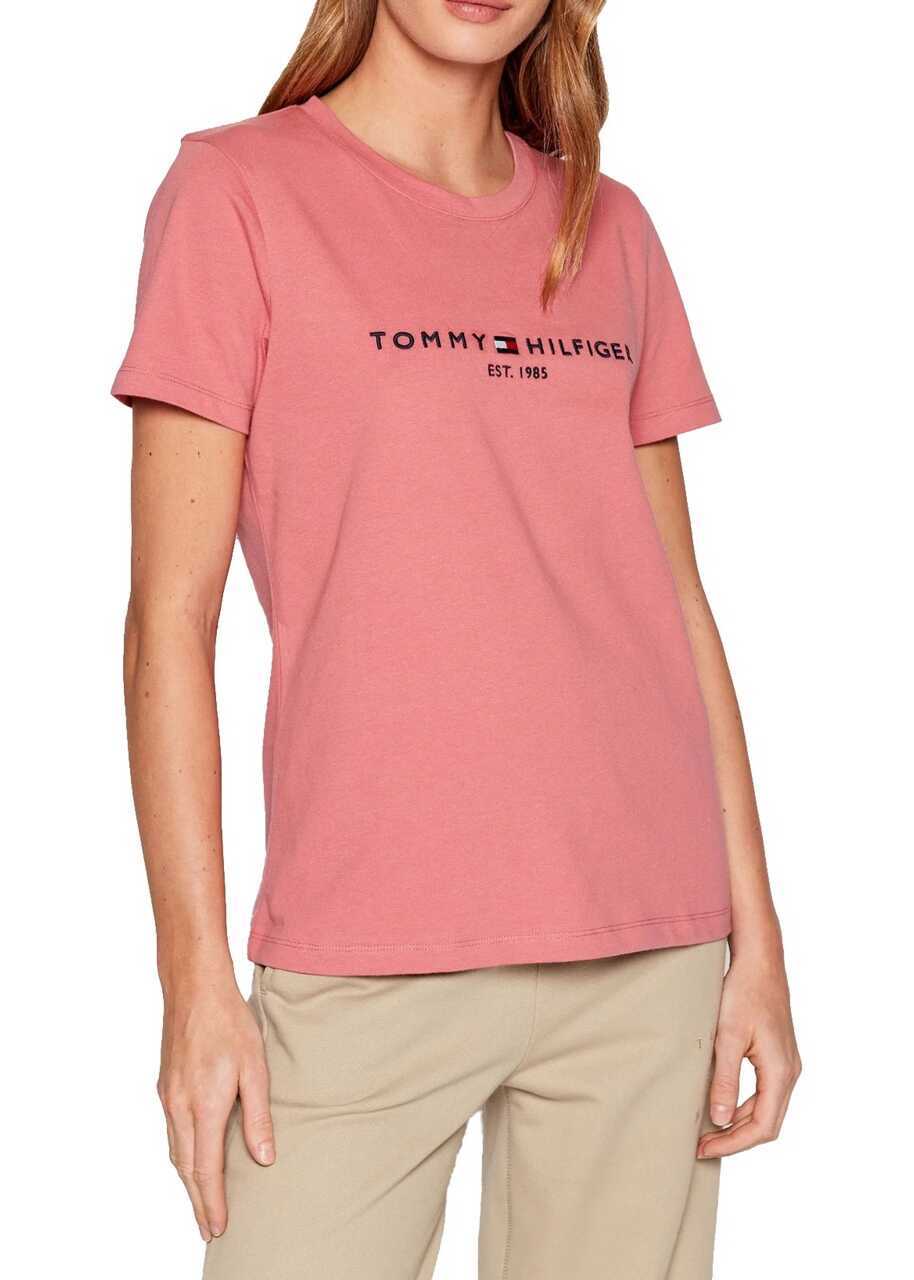 Tricouri Tommy Hilfiger Tricou dama regular, roz Pink Femei (BM 9322037) 2