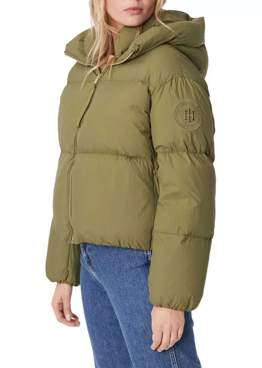 Geci Tommy Hilfiger DOWN-FILLED RELAXED PUFFER JACKET Green Femei (BM 9322070) 2