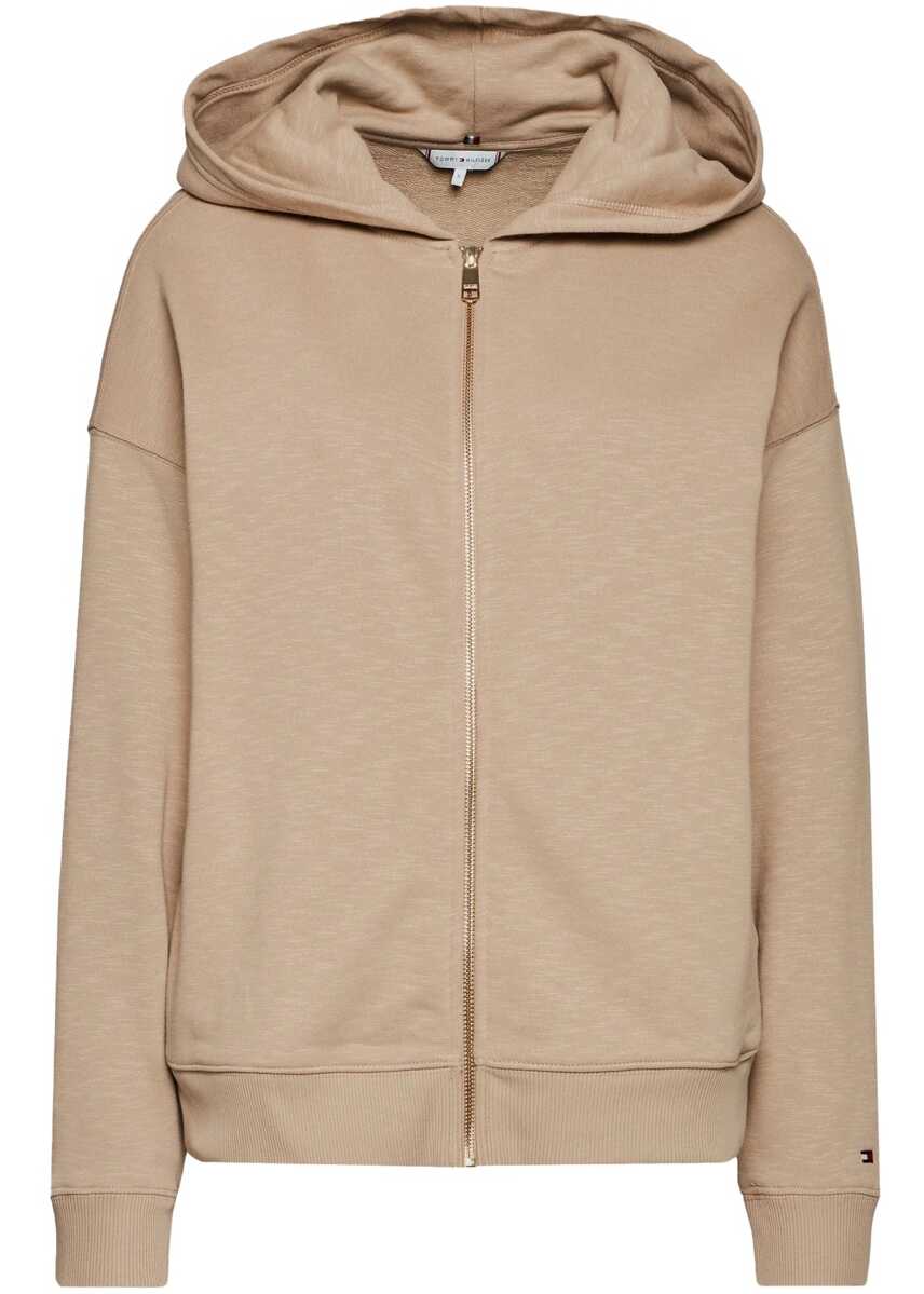 Tommy Hilfiger RELAXED FULL ZIP HOODIE Brown image