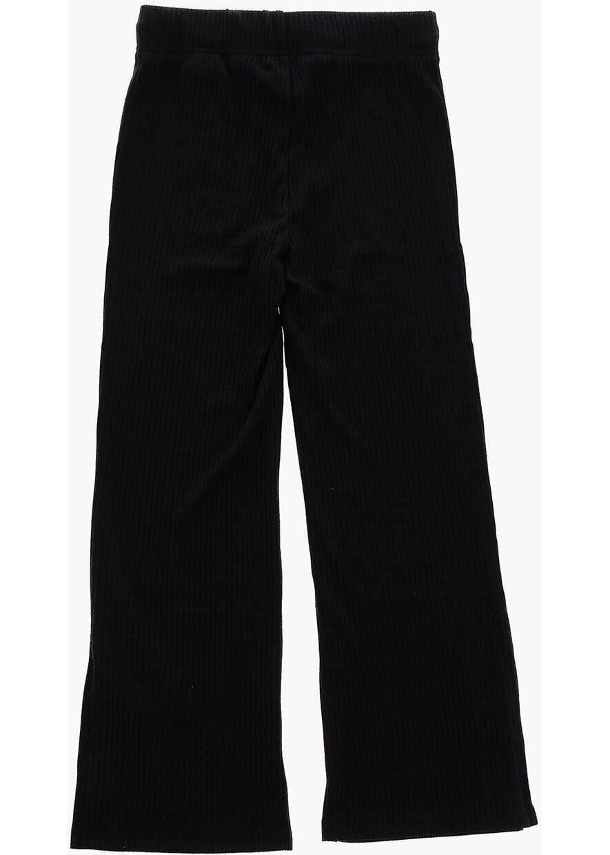 Pantaloni de trening Converse All Star Chuck Taylor Ankle Split Ribbed Joggers Black Baieti (BM 9322685) 4