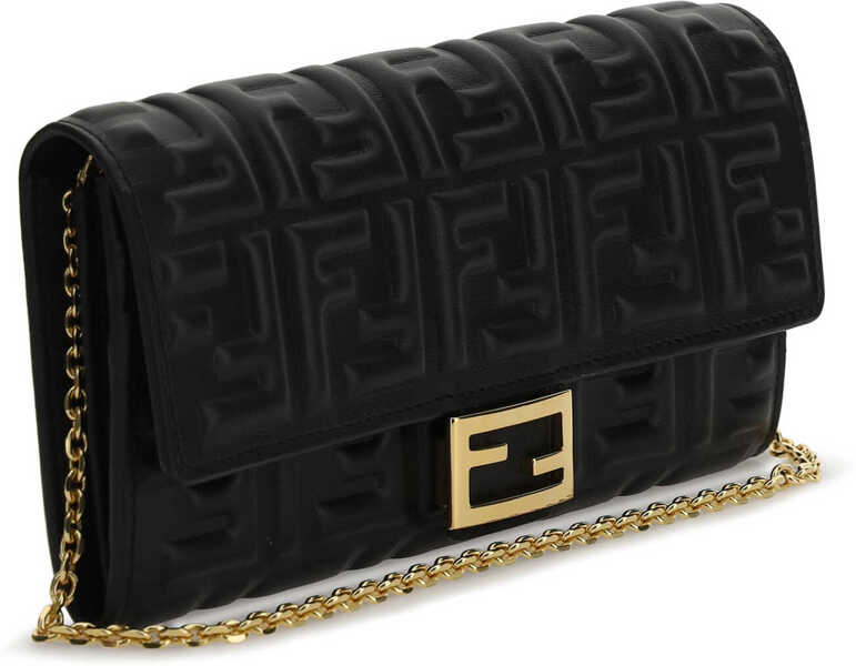 Portofele Fendi Chain Wallet NEROORO SOFT Femei (BM 9324020) 2