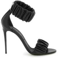 Sandale Ruffled Nappa Leather Sandals Femei
