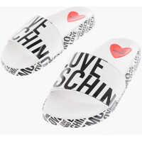 Papuci Love All-Over Logo Printed Pool25 Slides Femei