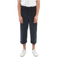 Pantaloni casual Ribbed Velour Pants With Cuffed Ankles Barbati