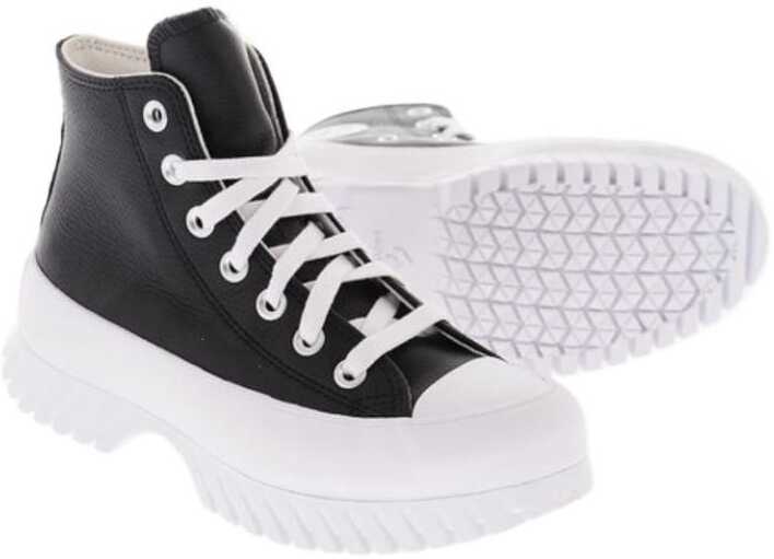 Poze Converse All Star Chuck Taylor Statement Sole Leather High Top Sneake Black