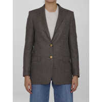 Sacouri Houndstooth Wool Jacket Femei