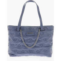 Genti de umar Moschino Love Hearts Embossed Faux Leather Shoulder Bag