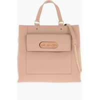 Genti tip postas Love Faux Leather Rectangular Bag With Maxi Patch Pocket Femei