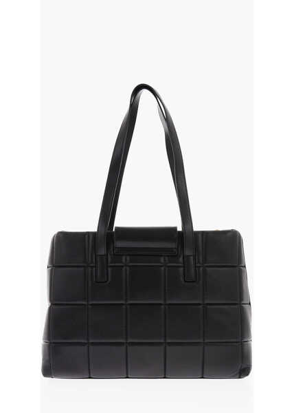 Genti de mana Moschino Love Faux Leather Padded Tote Bag Black Femei (BM 9336527) 3