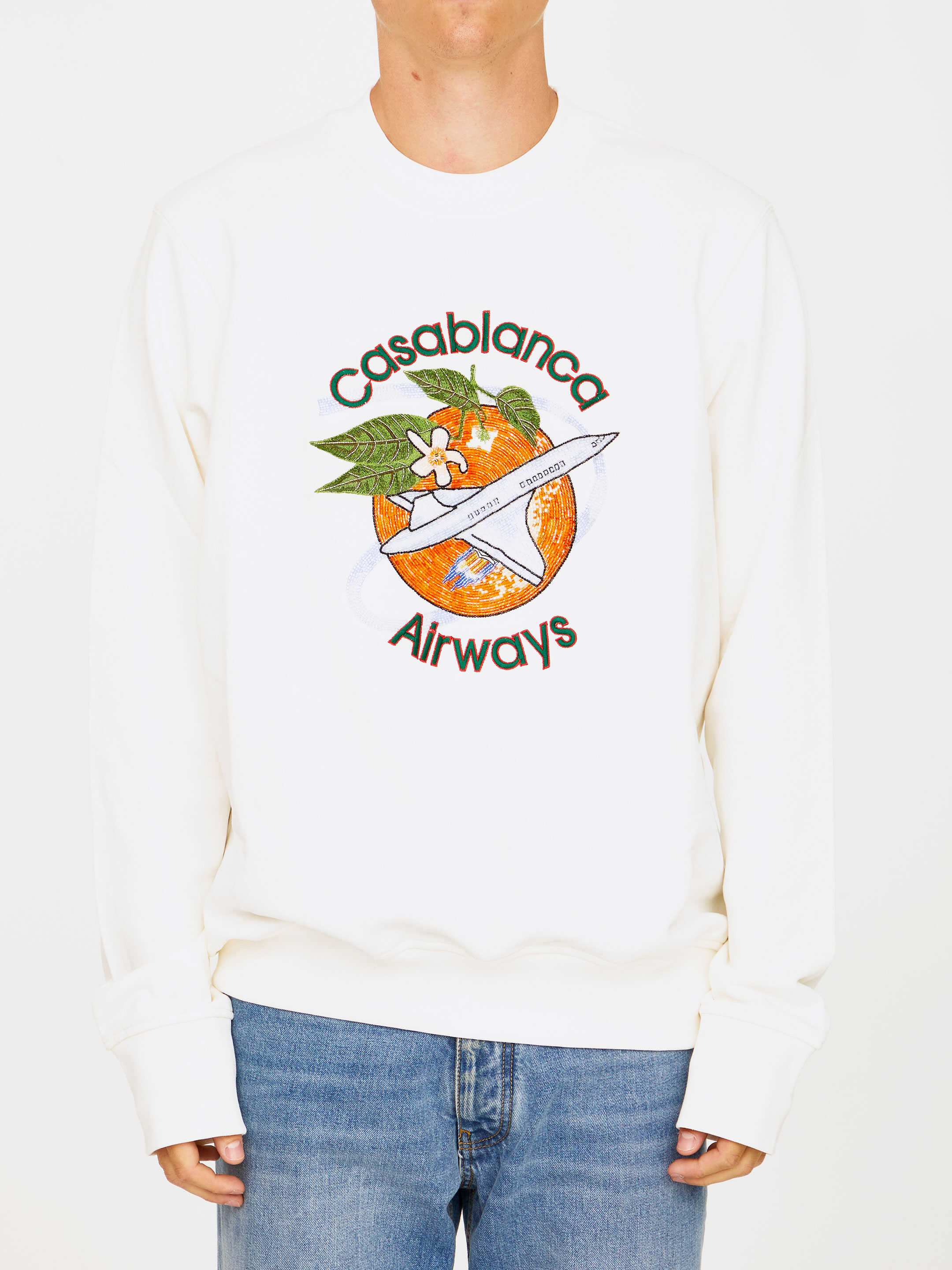 Casablanca Airways Sweatshirt WHITE