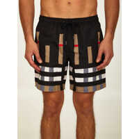 Bermude Check Swim Shorts Barbati