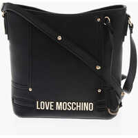 Genti de mana Love Texture Faux Leather Tote Bag With Embossed Logo Femei