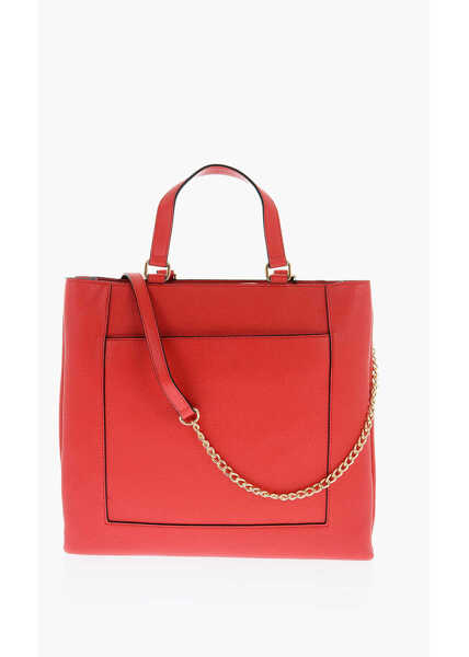 Genti de umar Moschino Love Faux Leather Rectangular Bag With Maxi Patch Pocket Red Femei (BM 9337388) 2