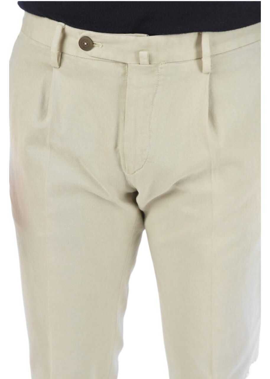 Pantaloni casual CORNELIANI Id Stretch Cotton Hand-Dyed Chino Pants White Barbati (BM 9337424) 3