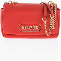 Genti de umar Love Textured Faux Leather Shoulder Bag With Golden Logo Femei