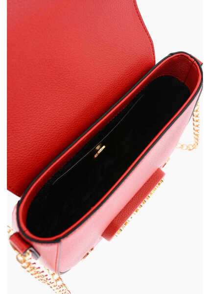 Genti tip postas Moschino Love Chain Shoulder Strap Faux Leather Bag Red Femei (BM 9338321) 4