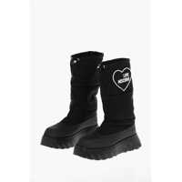 Botine Love 4Cm Logo Embroidery Cotton Climb60 Boots Femei
