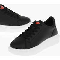 Sneakers Love Contrasting Sole Leather Sneakers Femei